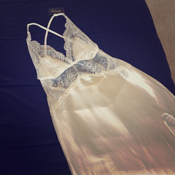 Frederick's of Hollywood Other - {Fredericks of Hollywood} White Satin Nightgown